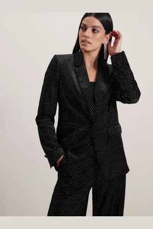 Next Women Embellished Velvet Blazer