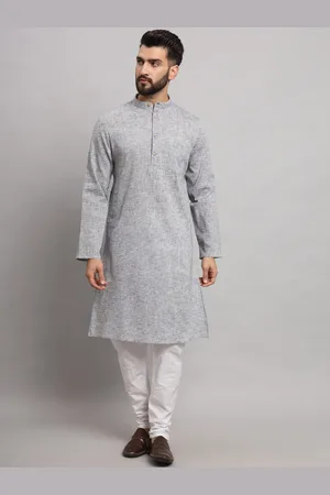 Latest Chikan Garments Mandarin Collar Long Sleeves Straight Kurta