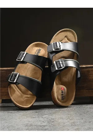 SPYKAR Men Buckle Detail Sliders