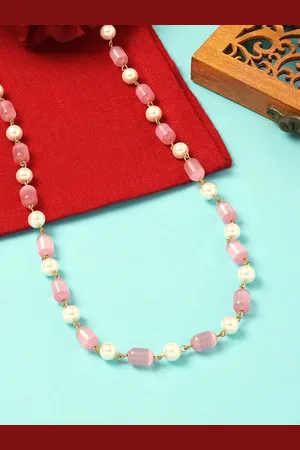 Ami Gold-Plated Pearl Beaded Necklace