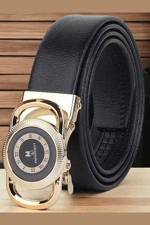 ZORO Men Textured Vegan Leather Formal Belt