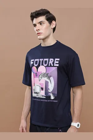 Highlander Unisex Printed Applique Drop-Shoulder Oversized T-shirt