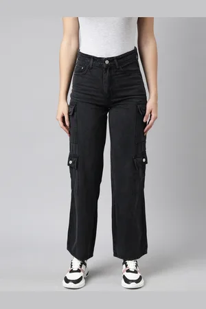 SHOWOFF Women Jean Straight Fit Clean Look Denim Corgo Jeans