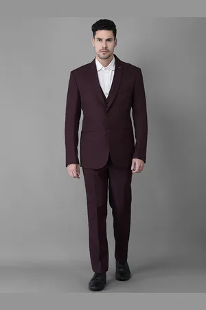 Canary London Men Single-Breasted Slim-Fit 3-Piece Formal Suit