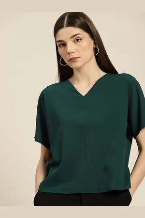 Invictus Women Green Extended Sleeves Top