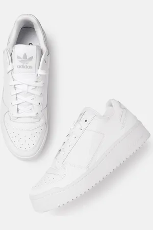 adidas Women Perforated Detail Leather Forum Bold Sneakers