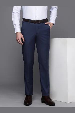 Peter England Formal Trousers : Buy Peter England Men Black Textured Slim  Fit Formal Trousers Online | Nykaa Fashion