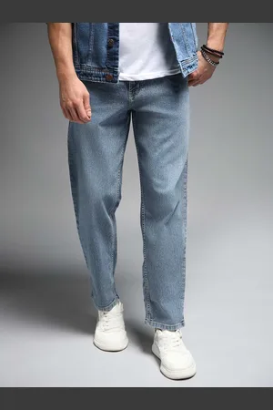 High Star Men Blue Relaxed Fit Light Fade Jeans