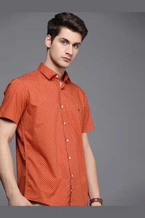 Louis Philippe Slim Fit Ethnic Printed Pure Cotton Casual Shirt