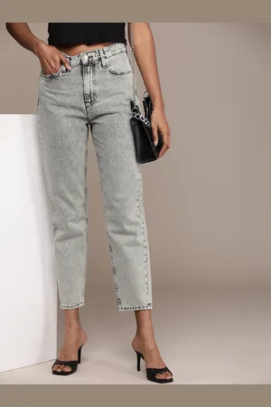 Calvin Klein Women Pure Cotton Mom Fit Jeans