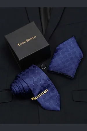 LOUIS STITCH Men Necktie Accessory Gift Set
