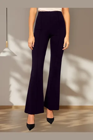 BAESD Women High-Rise Flared Fit Bootcut Trouser