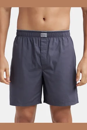 Jockey Combed Mercerized Cotton Woven Fabric Boxer Shorts-MC10