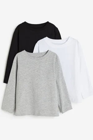 H&M Boys 3-Pack Long-Sleeved T-shirts