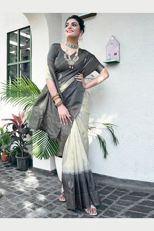 Mitera Ethnic Motifs Woven Design Zari Banarasi Saree