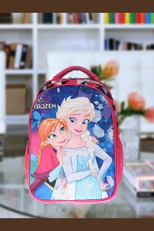 Kuber Industries Kids Disney Frozen Printed Padded Backpack