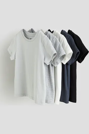 H&M Girls 5-Pack Cotton T-shirts