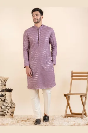 TheEthnic.Co Ethnic Motifs Embroidered Sequinned Kurta With Trousers