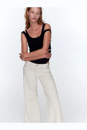 H&M Women Wide Twill Trousers