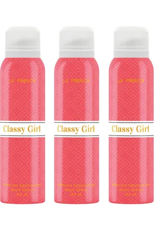 La French Women Set Of 3 Classy Girl Perfumed Deodorant Body Spray - 150ml Each