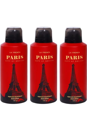 La French Set of 3 Paris City of Dreams Perfumed Deodorant Body Spray - 150 ml Each