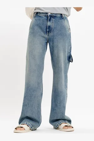 FREAKINS Men Relaxed Fit Pure Cotton Heavy Fade Jeans