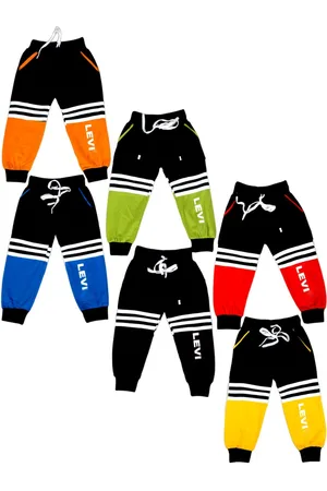 BAESD Infants Pack Of 6 Colourblocked Dri-FIT Cotton Joggers