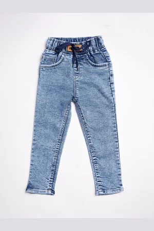 A-Okay Girls High-Rise Heavy Fade Clean Look Cuffed Hem Stretchable Jeans
