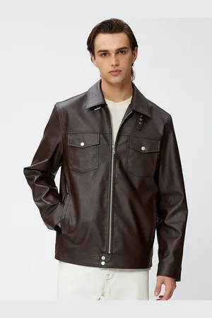 Koton Spread Collar Biker Jacket