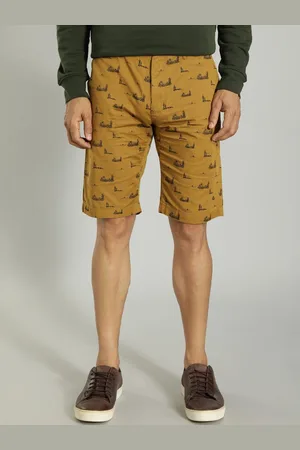 Indian Terrain Men Printed Pure Cotton Shorts