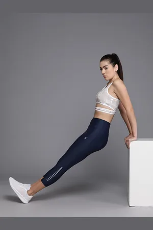 HRX Women High-Rise 7/8th Length Skinny Fit Training Tights