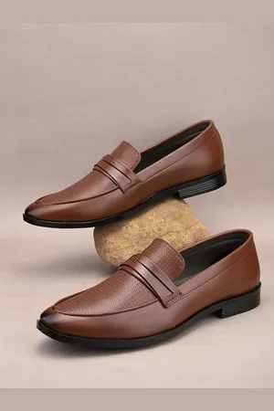 HERE&NOW Men Round Toe Formal Loafers