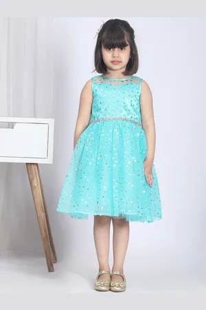 Toy Balloon Kids Girls Round Neck Sequined Balloon Dress