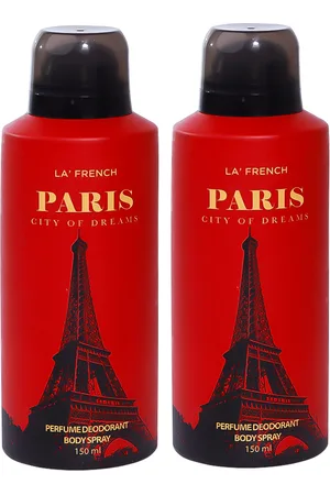 La French Set of 2 Paris City Of Dreams Perfumed Deodorant Body Spray - 150ml Each