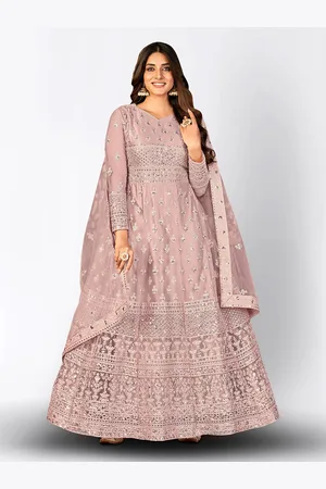 Divine International Trading Co Embroidered Semi-Stitched Dress Material