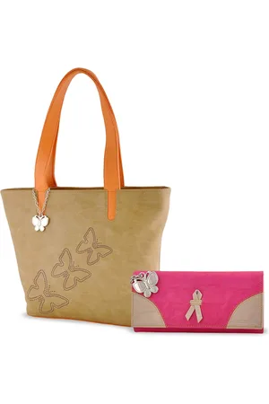 Buy Butterflies Pink Cut Out Shoulder Bag - Handbags for Women 1495629 |  Myntra