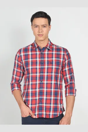 Ralph Lauren Men Checked Slim Fit Casual Cotton Shirt