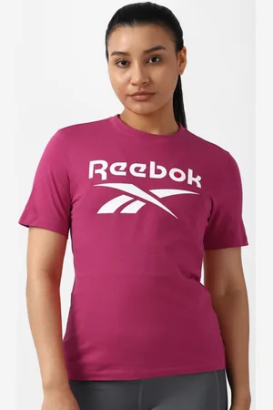 Reebok Brand Logo Printed Slim Fit Training App Pure Cotton T-shirt