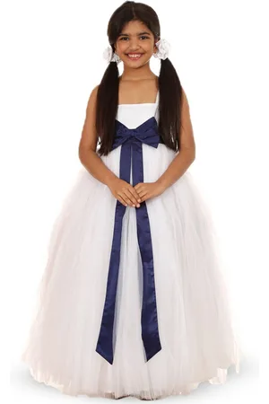 BAESD Girls Shoulder Straps Satin Maxi Dress Comes With A belt