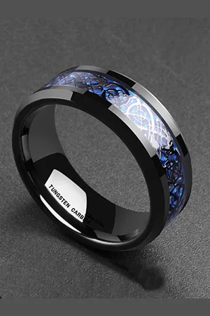 WROGN Men Set Of 2 Stainless Steel Finger Rings
