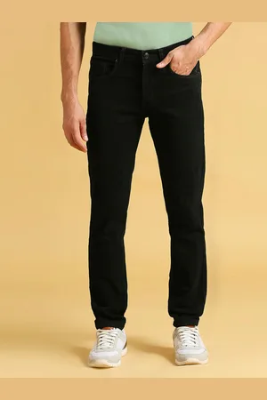 HJ HASASI Men Relaxed Fit High-Rise Cotton Jeans