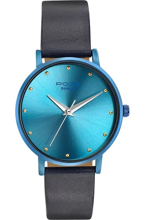 Sonata Poze Women Embellished Dial & Leather Straps Analogue Watch SP80017QL01