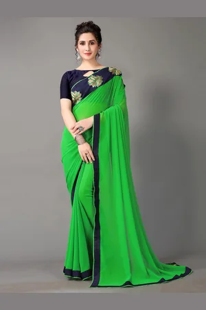HRITIKA Embroidered Bangalori Silk Saree