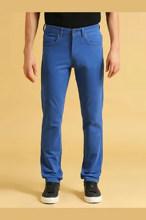 HJ HASASI Men Blue Relaxed Fit High-Rise Cotton Jeans