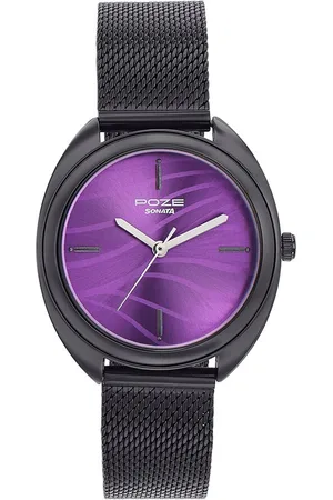 Sonata Poze Women Embellished Wrap Around Straps Analogue Watch SP80016NM01