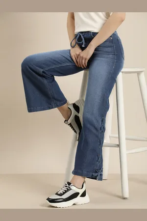 HERE&NOW Women Flared Light Fade Jeans
