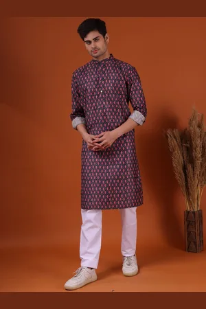 SHIWAM ETHNIX Ethnic Motifs Printed Regular Kurta with Pyjamas