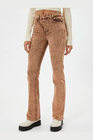 Koton Women Abstract Printed Regular Trousers