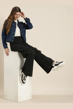 HERE&NOW Women Slouchy Fit Stretchable Jeans