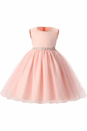 BAESD Girls Satin Fit & Flare Maxi Dress
